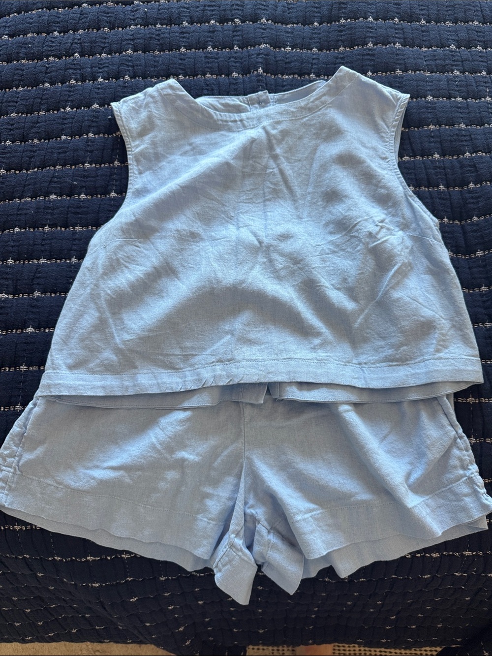 Target A New Day Blue Linen Set